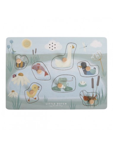 Houten Geluidenpuzzel Little Goose