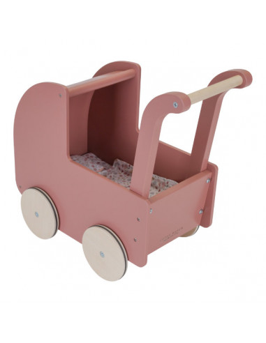 Houten poppenwagen