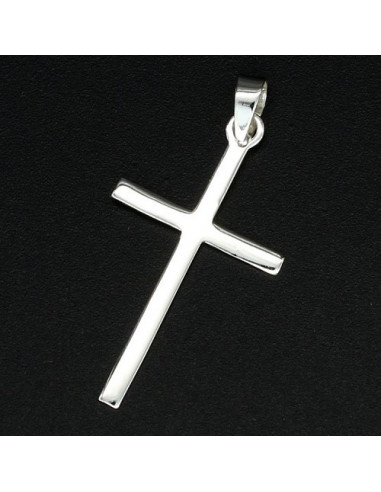 925 Silver Pendant Cross 25x13x1mm