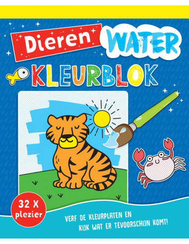 Waterkleurblok dieren