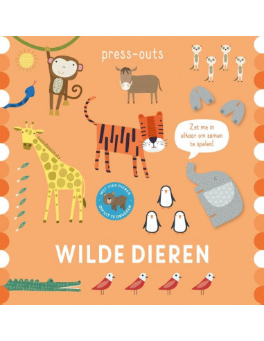 Press-outs - Wilde dieren