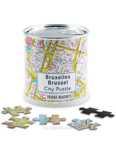 Brussel city puzzel magnetisch