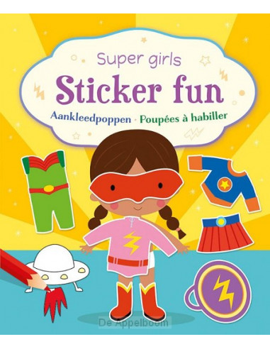 Super girls sticker fun - aankleedpoppen