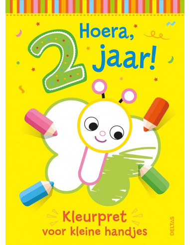 Hoera, 2 jaar! Kleurpret voor kleine han