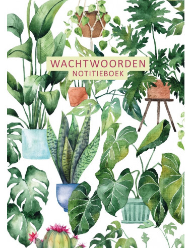 Wachtwoorden notitieboek - urban jungle