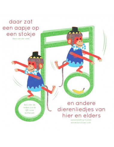 Daar zat een aapje op een stokje