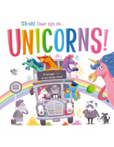 Uh-oh! Daar zijn de... unicorns! - prent