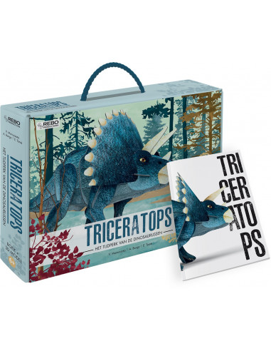 Triceratops - Boek + 3D-puzzel