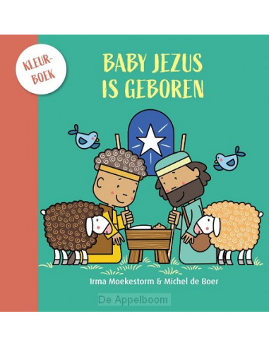 Baby Jezus is geboren kleurboek - 5 ex.