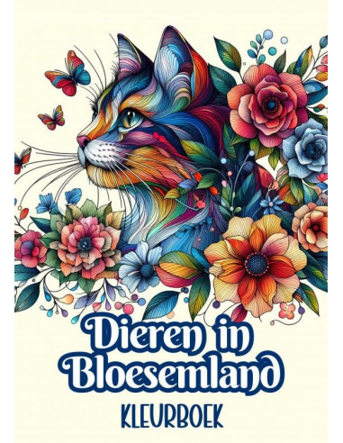 Kleurboek - Dieren in Bloesemland