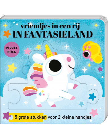 Puzzelboek vriendjes in een rij - In fan