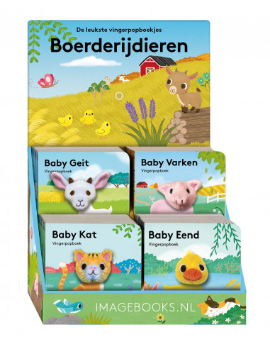 Display-Vingerpopboekjes boerderij diere