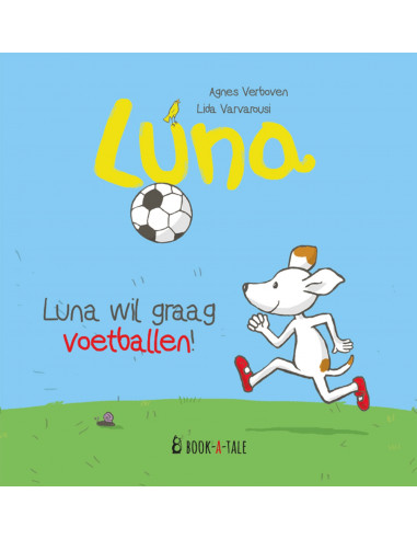 Luna wil graag voetballen!