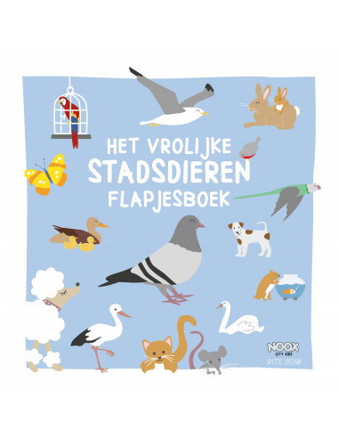 Het vrolijke stadsdieren flapjesboek