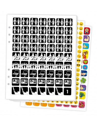 Pictogenda Stickervellen met pictogramme