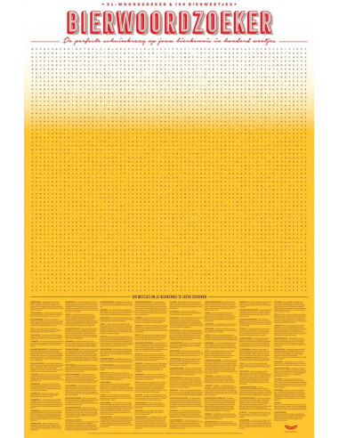 XL Spelposter Bierwoordzoeker