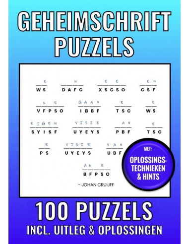 Geheimschrift Puzzelboek Nr. 1 - 100 Puz