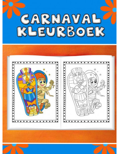 Leuk carnaval kleurboek voor kinderen