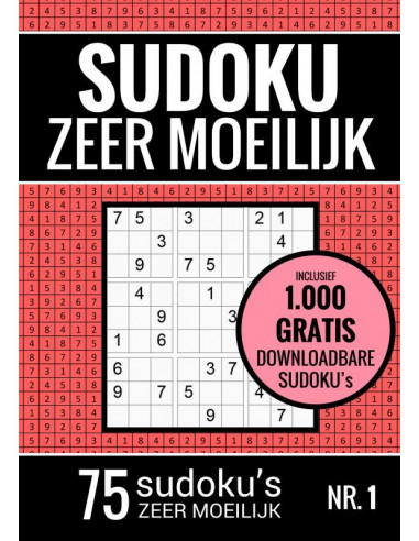 Sudoku Zeer Moeilijk - Puzzelboek: 75 Ze