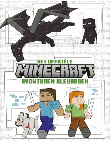 Het officiële Minecraft avonturen kleurb