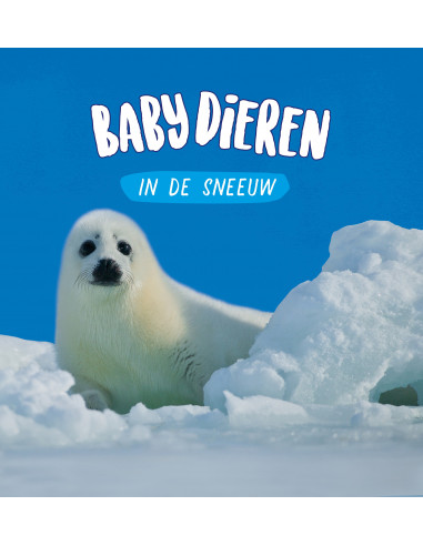 Babydieren in de sneeuw