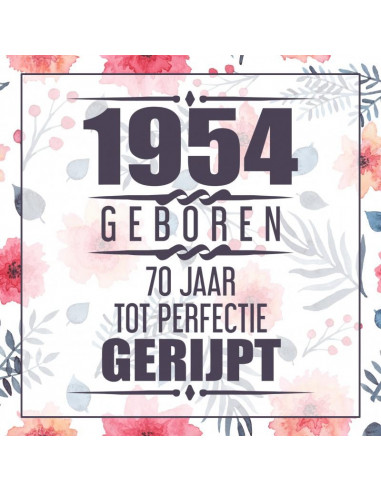 1954 Geboren 70 Jaar Tot Perfectie Gerij