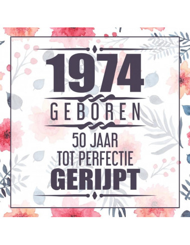 1974 Geboren 50 Jaar Tot Perfectie Gerij