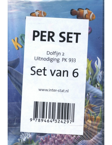 Uitnodigingen Dolfijn 2- PK 933 set van 