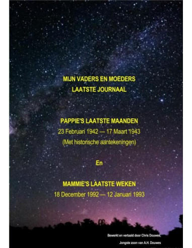 MIJN VADERS EN MOEDERS LAATSTE JOURNAAL