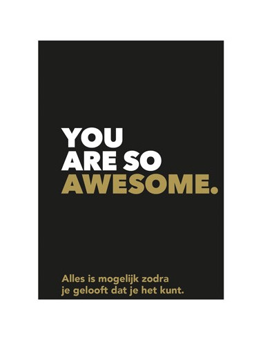 You are so awesome