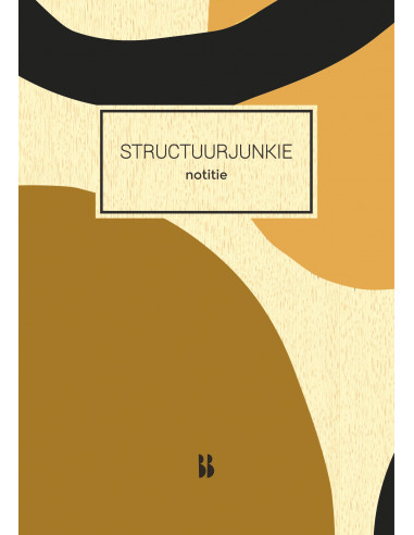 Structuurjunkie notitieboek (oker)