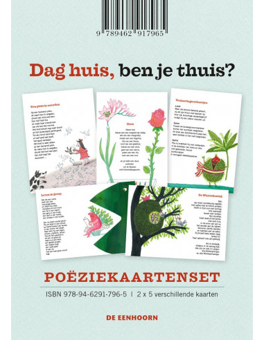 Poëziekaartenset 'Dag huis, ben je thuis