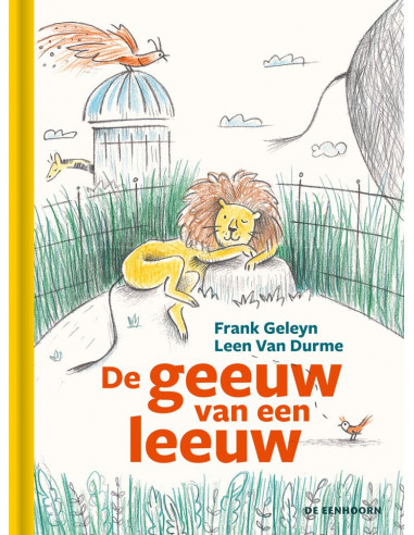 De geeuw van een leeuw