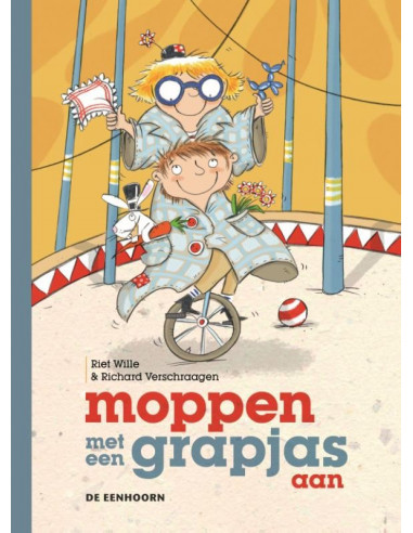 moppen met een grapjas aan