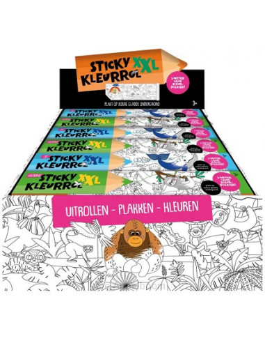 Display Sticky kleurrollen XXL - 2 x 6 e