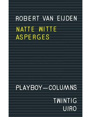 Natte witte asperges