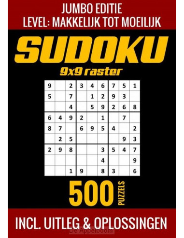 Sudoku Makkelijk tot Moeilijk - Jumbo Ed