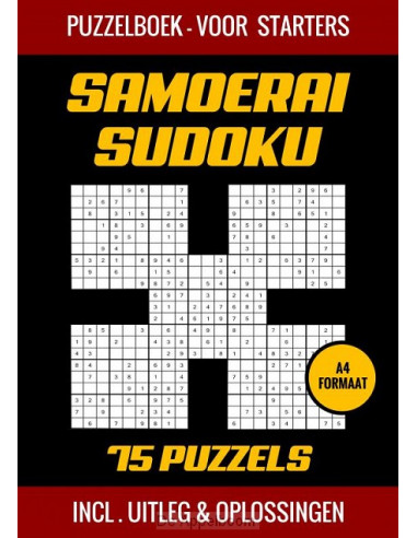 Samoerai Sudoku - Puzzelboek voor Starte