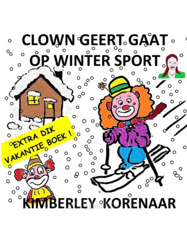 Clown Geert gaat op Wintersport