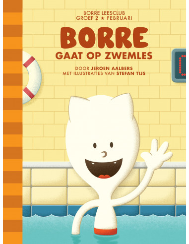 Borre gaat op zwemles