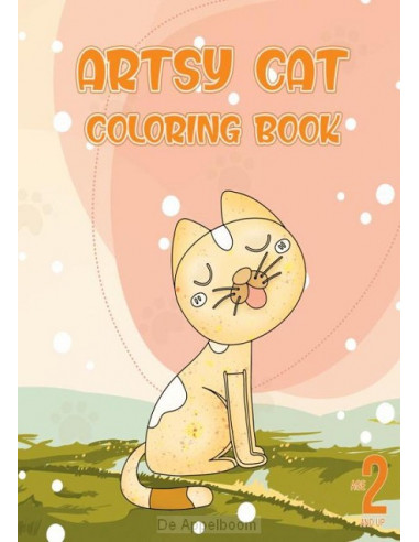 Artsy cat coloring book