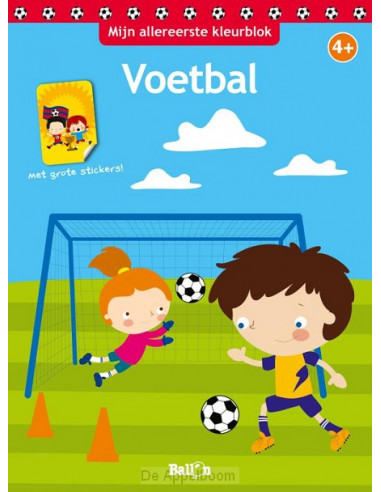 Mijn allereerste kleurblok voetbal