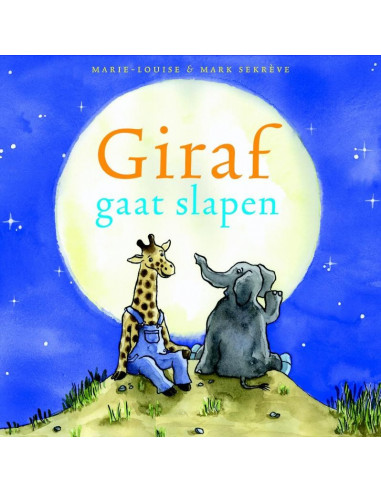 Giraf gaat slapen