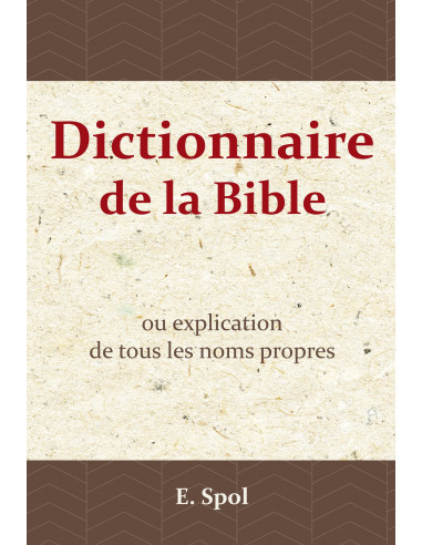 Dictionnaire de la Bible