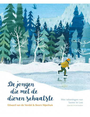 De jongen die met de dieren schaatste