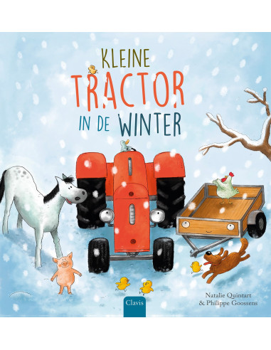 Kleine Tractor in de winter