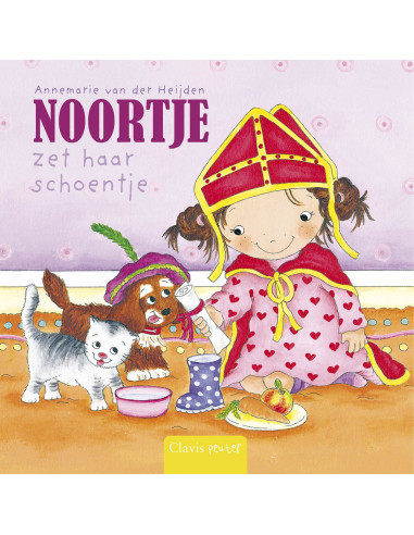 Noortje zet haar schoentje