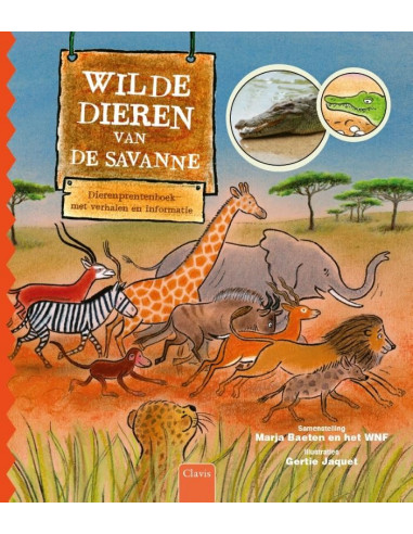 Wilde dieren van de savanne