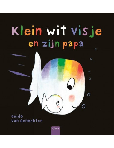 Klein wit visje en zijn papa