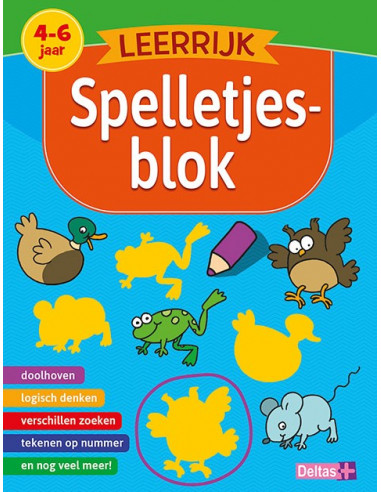 Leerrijk spelletjesblok / 4-6 jaar